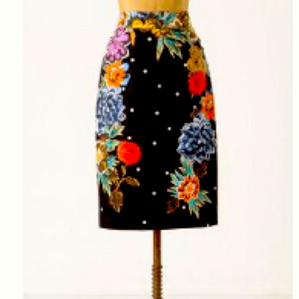 Anthropologie Barashchi Pencil Skirt
